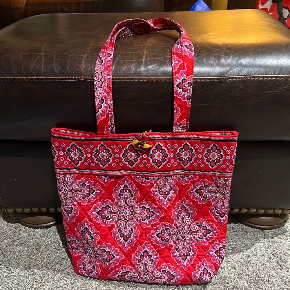 Vera Bradley Frankly Scarlet Toggle tote